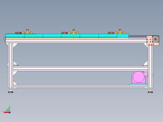 多冶具输送线设计后视缩略图
