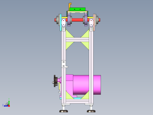 多冶具输送线设计右视缩略图