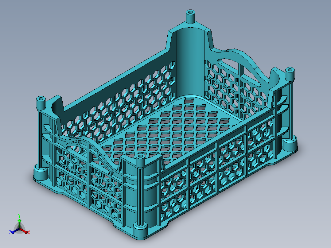 篮子(24)正等轴测图
