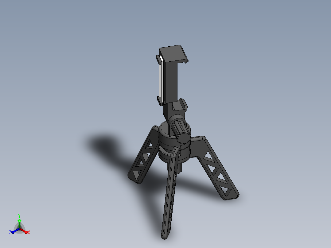 三脚架(35)正等轴测图