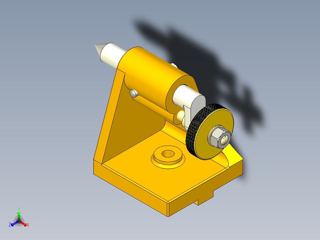 A2004885-铣床尾座正等轴测图