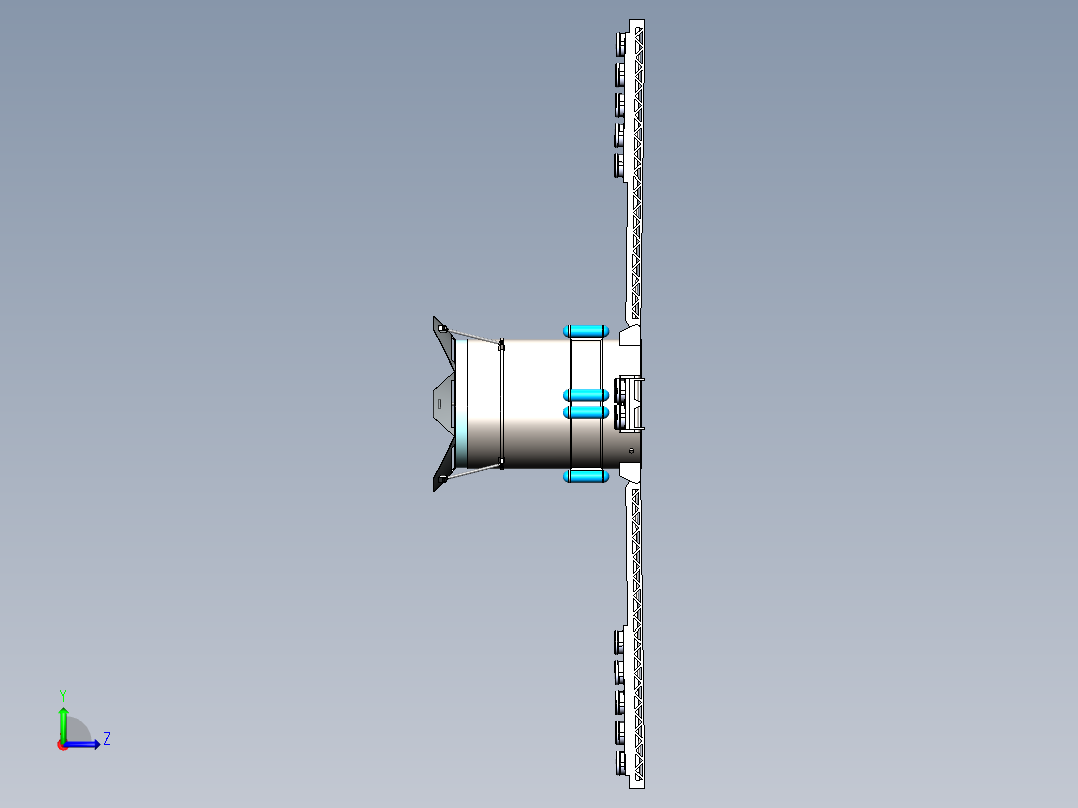 卫星、空间站(41)左视图