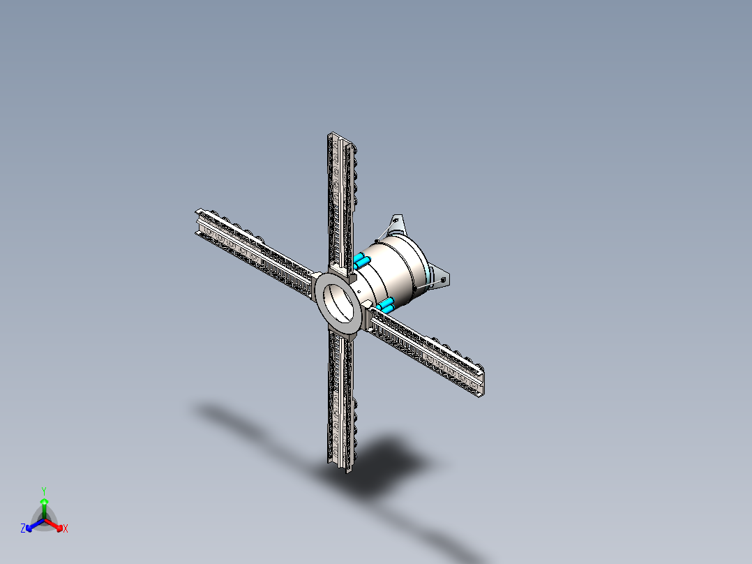 卫星、空间站(41)正等轴测图