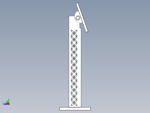 控制台 操作台kiosk-monitor-1832-模型格式为 stp右视缩略图