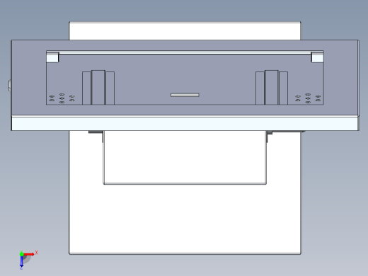 控制台 操作台kiosk-monitor-1832-模型格式为 stp俯视缩略图