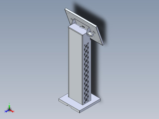 控制台 操作台kiosk-monitor-1832-模型格式为 stp正等轴测缩略图