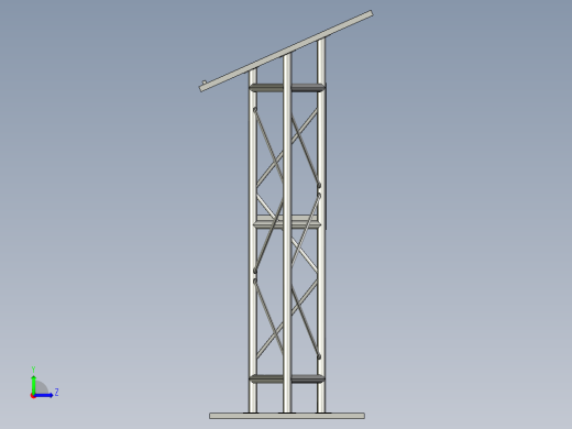 讲坛高架操纵台3D模型图纸 STEP格式左视缩略图