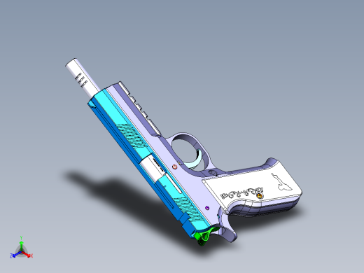 手枪左轮冲锋枪老式狙击步枪设计3D图纸cz-75-1 20 STP STL