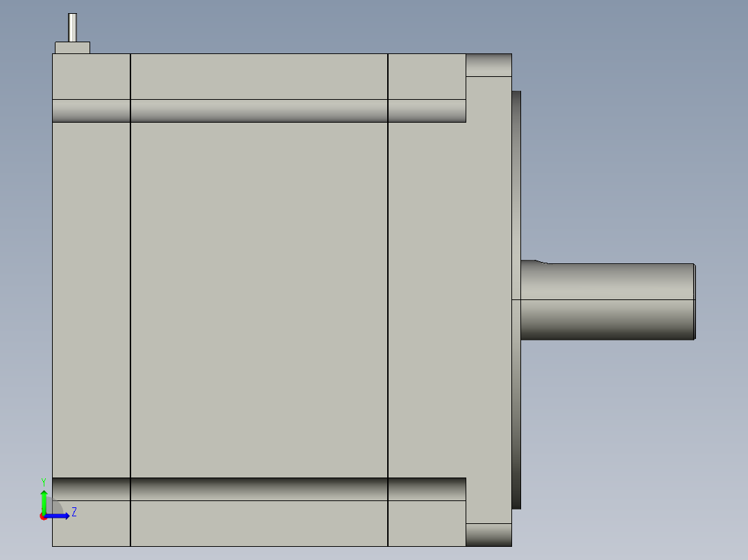 电机86BYGHS左视图