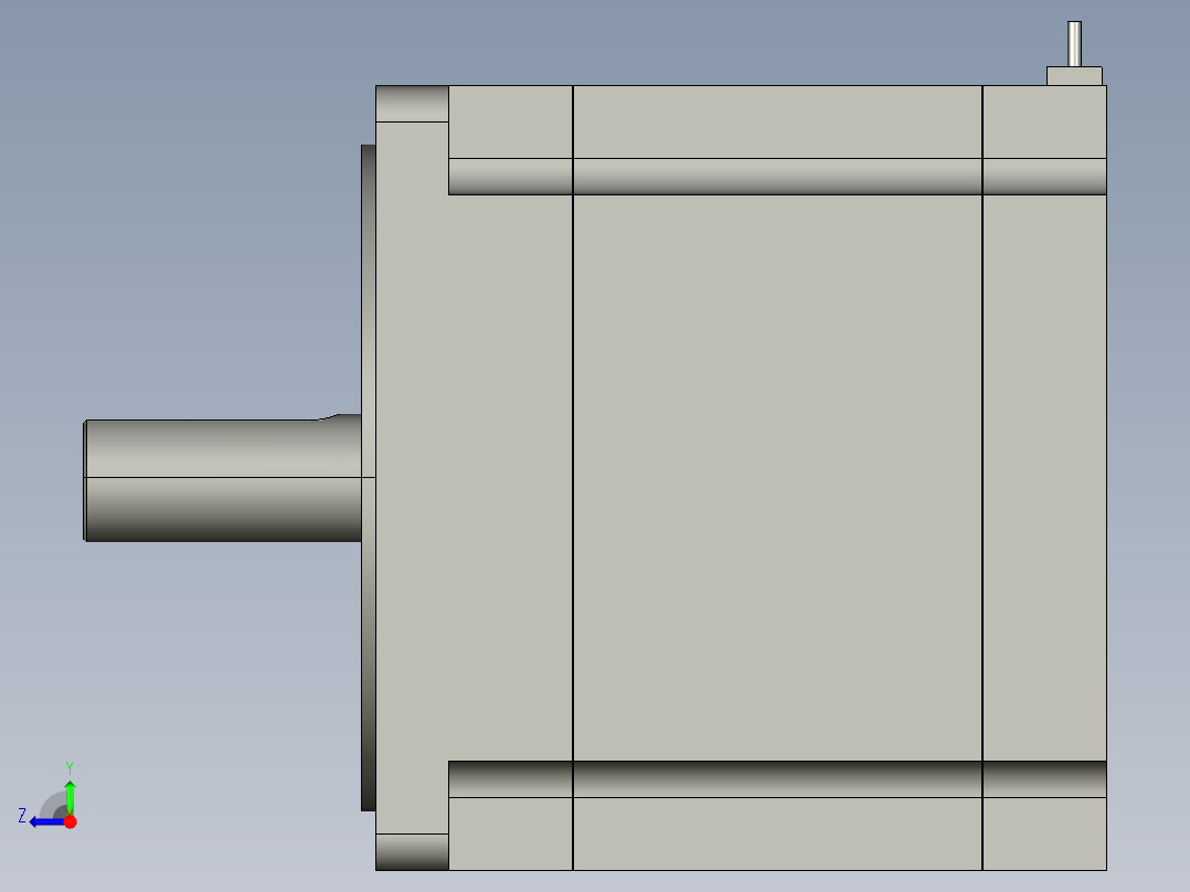 电机86BYGHS右视图