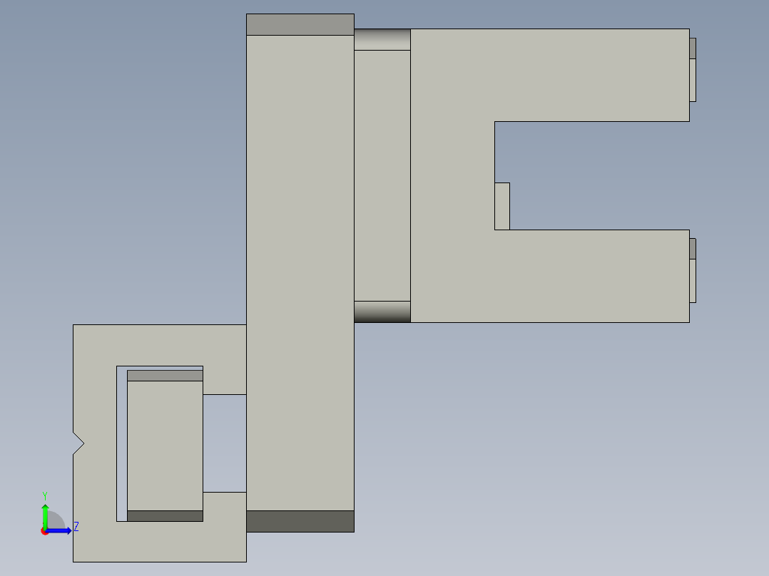 SENA4-180Z轴导轨左视图