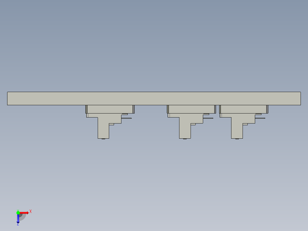 SENA4-180Z轴导轨俯视图