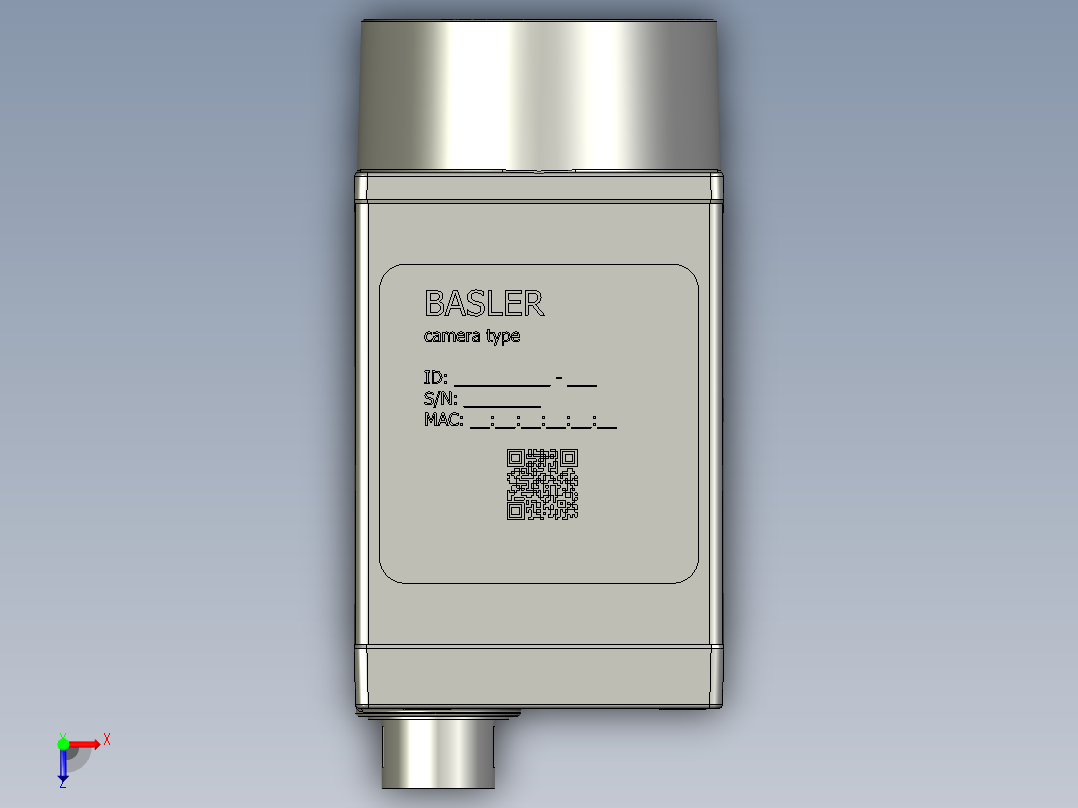 SLSJ-相机BasleraceGigEC-Mountv01俯视图