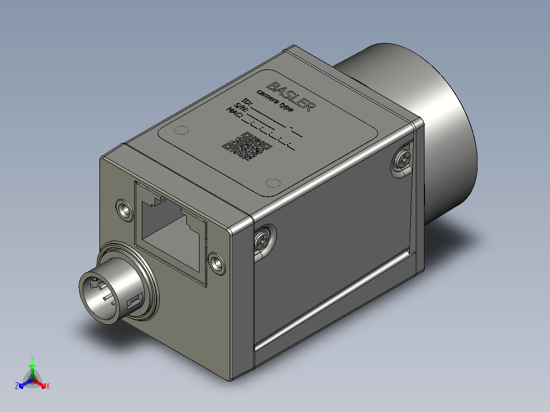 SLSJ-相机BasleraceGigEC-Mountv01正等轴测图