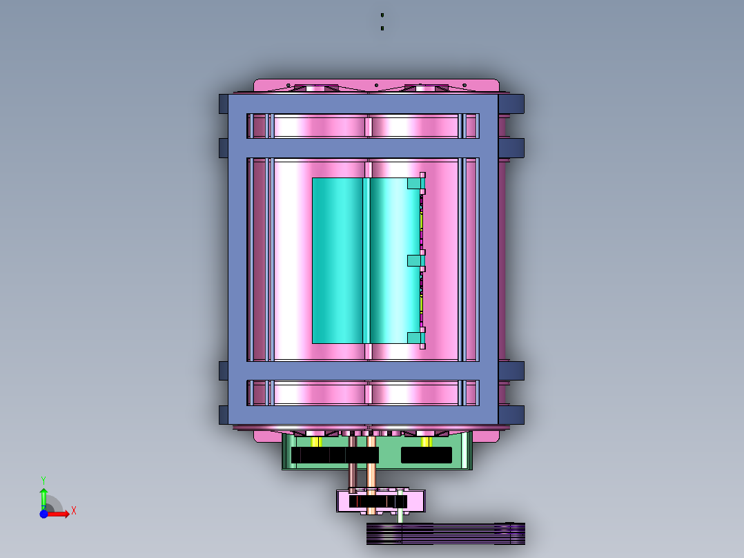 高分子材料生产用混料机前视图