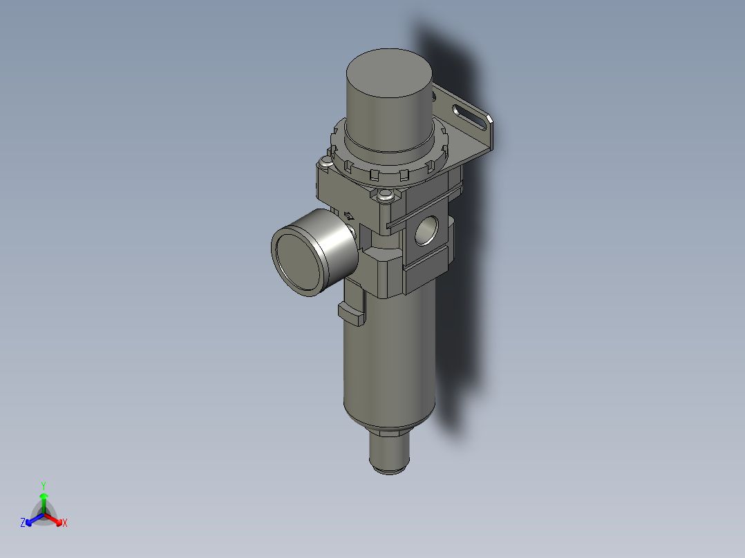 sakcAW30-03BDG-A过滤调压阀主视图