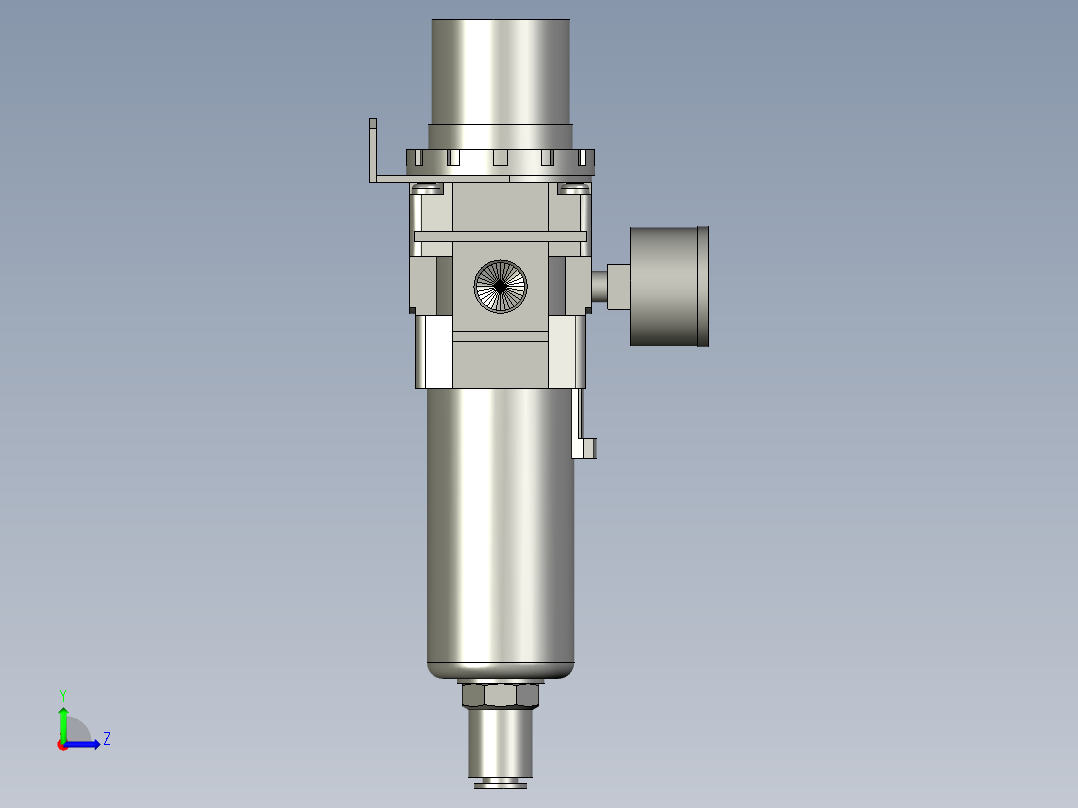 sakcAW30-03BDG-A过滤调压阀左视图