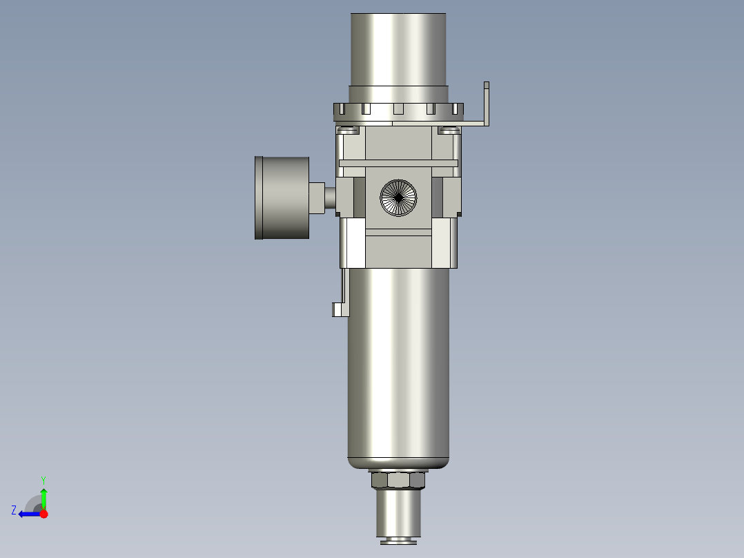 sakcAW30-03BDG-A过滤调压阀右视图