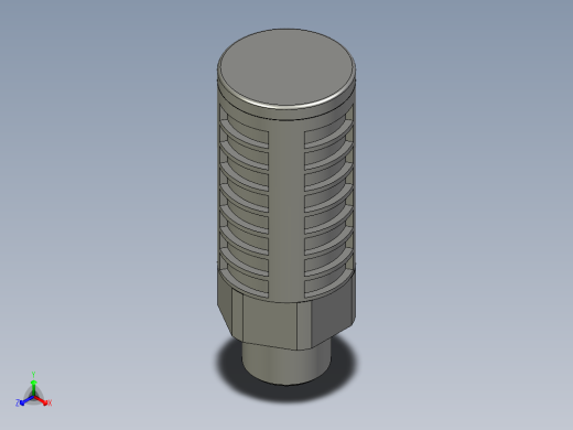 AIRTAC_消音器_PAL-03D正等轴测缩略图