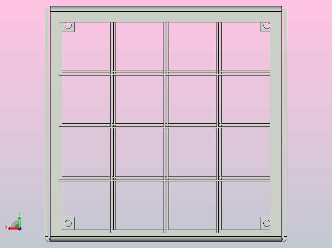 Golight射灯的保护性钢制灯架- 1-8 CNC加工-粉末涂层-预钻孔防爆后视图