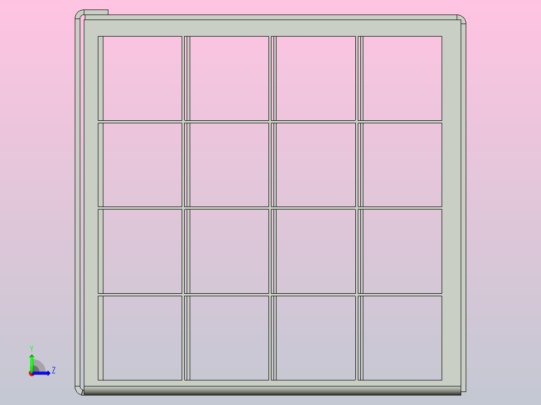 Golight射灯的保护性钢制灯架- 1-8 CNC加工-粉末涂层-预钻孔防爆左视图