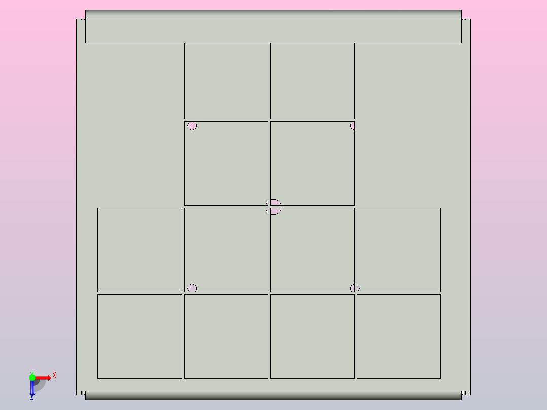 Golight射灯的保护性钢制灯架- 1-8 CNC加工-粉末涂层-预钻孔防爆俯视图