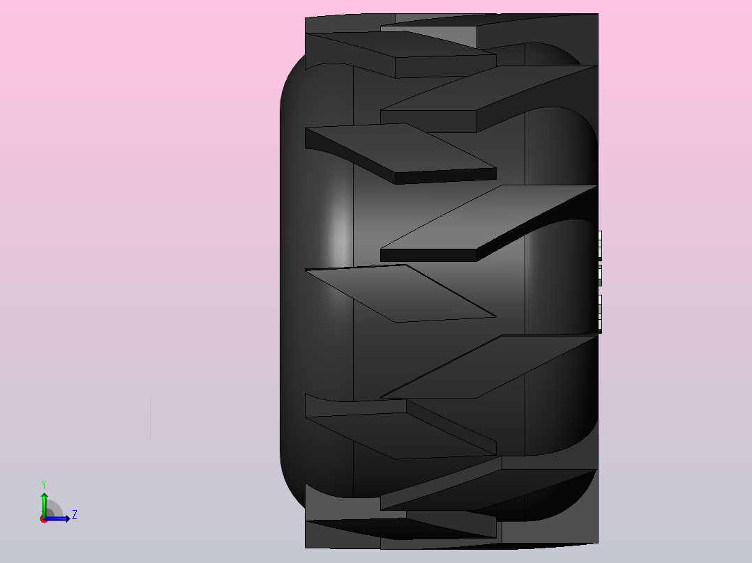 迷你轮胎左视图