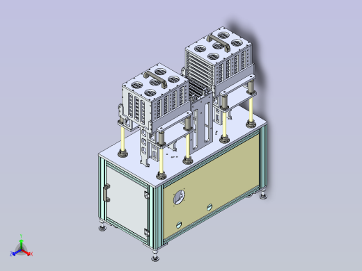一款标准型自动上料TRAY机3D图纸