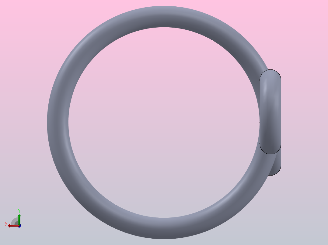 牵引弹簧后视图