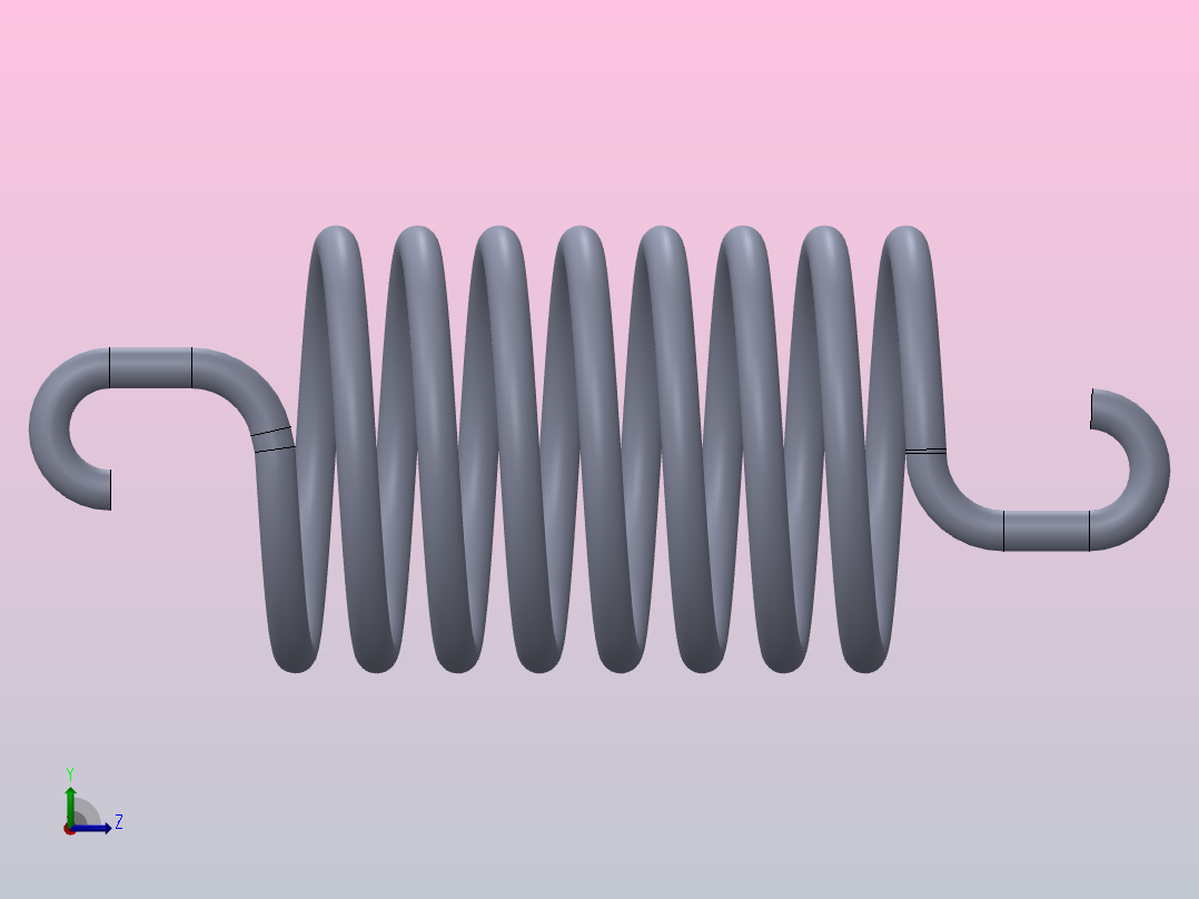 牵引弹簧左视图