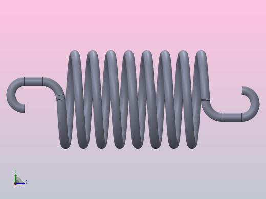 牵引弹簧左视缩略图