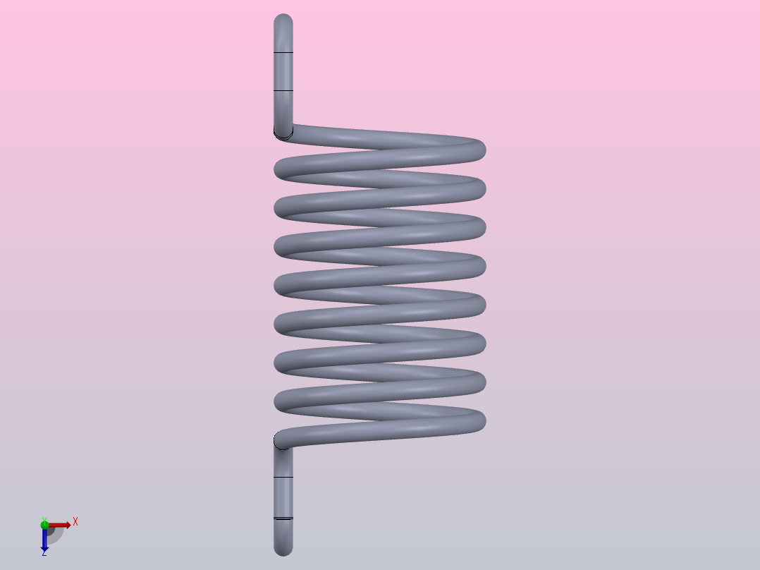 牵引弹簧俯视图