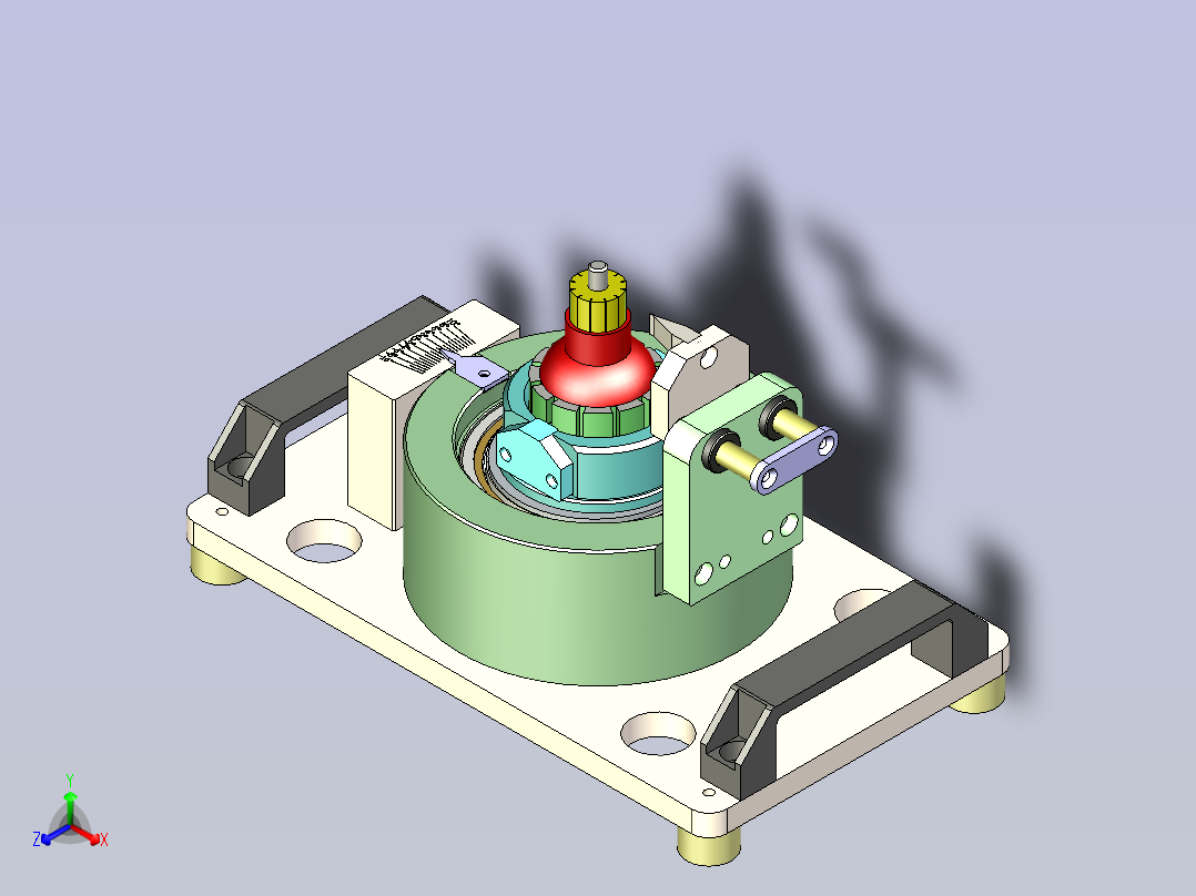 一款角度检测治具3D模型主视图