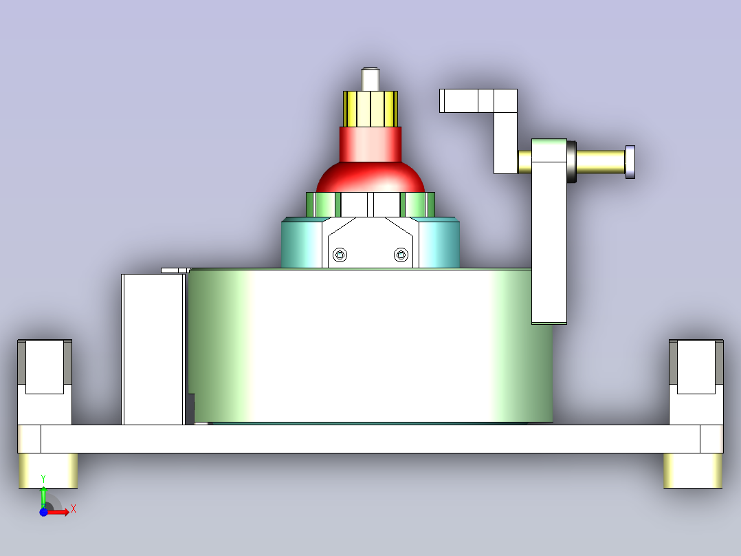 一款角度检测治具3D模型前视图