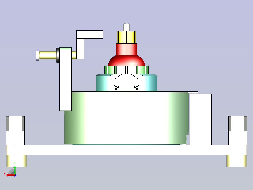 一款角度检测治具3D模型后视图