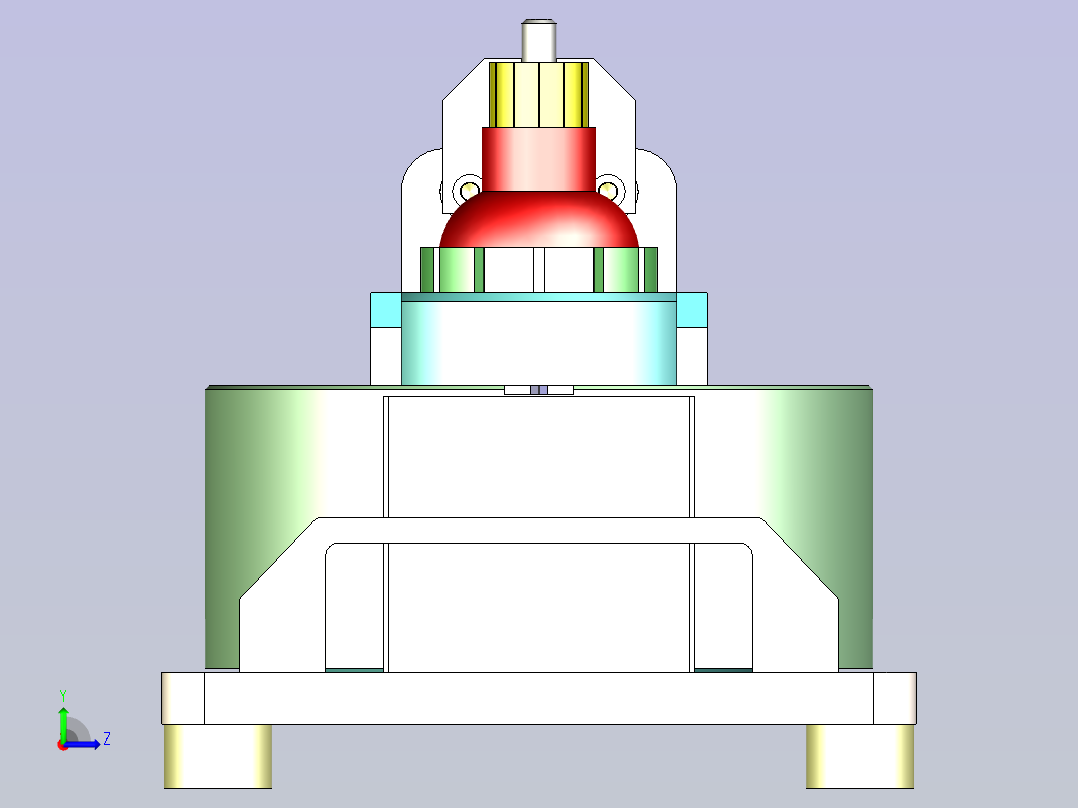 一款角度检测治具3D模型左视图