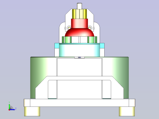 一款角度检测治具3D模型左视缩略图