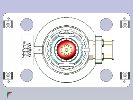 一款角度检测治具3D模型俯视缩略图