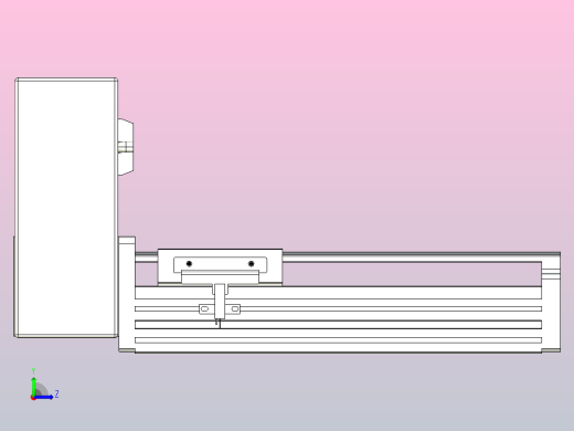 皮带直线轴半封闭可选导轨TPA-HNB-85D-90-L100-RU-C-P20-N3左视缩略图