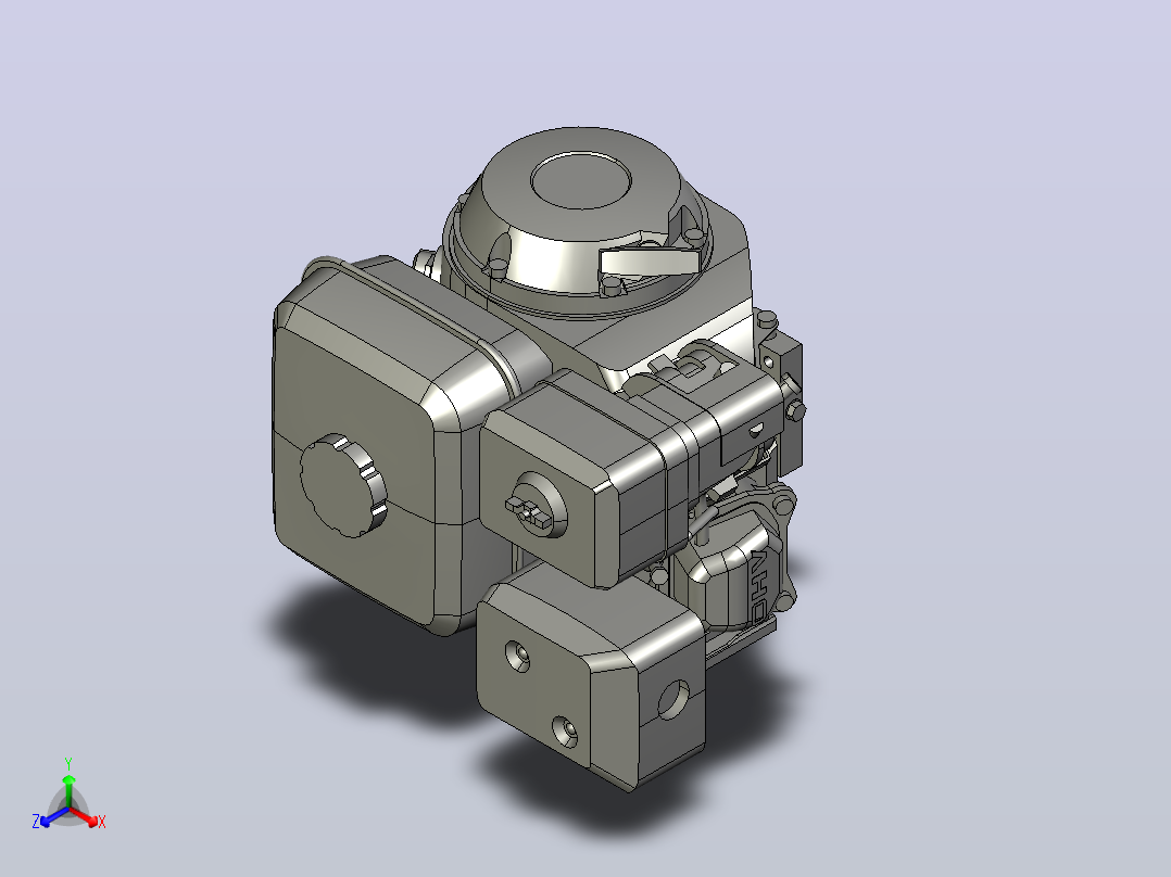 力帆168f-2 d20发动机主视图