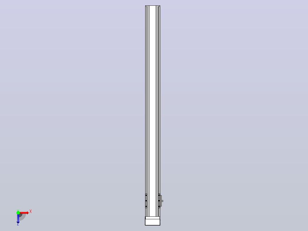 日规模组半封闭丝杆TPA-HNR-65S-1610C-L800-MP-C-P20-N3俯视图