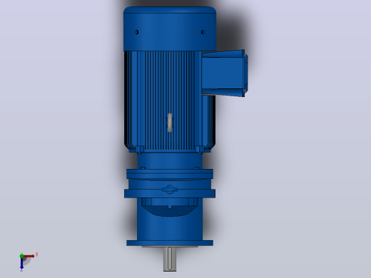 RXF77法兰轴伸式安装斜齿轮减速机RX77-Y2.2-4P-100-M1-0°-Φ200俯视缩略图