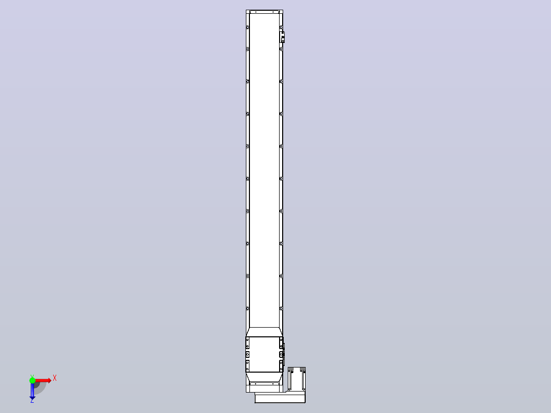 滚珠丝杠直线轴内置导轨TPA-GCR-170-2510C-L1450-ML-M75-N3俯视图
