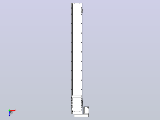 滚珠丝杠直线轴内置导轨TPA-GCR-170-2510C-L1450-ML-M75-N3俯视缩略图