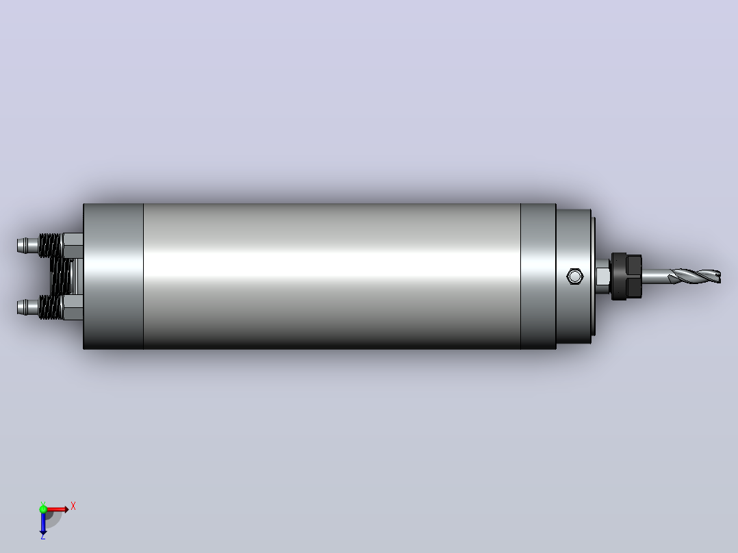 主轴GDK58-24Z-0.8 0.8KW俯视图