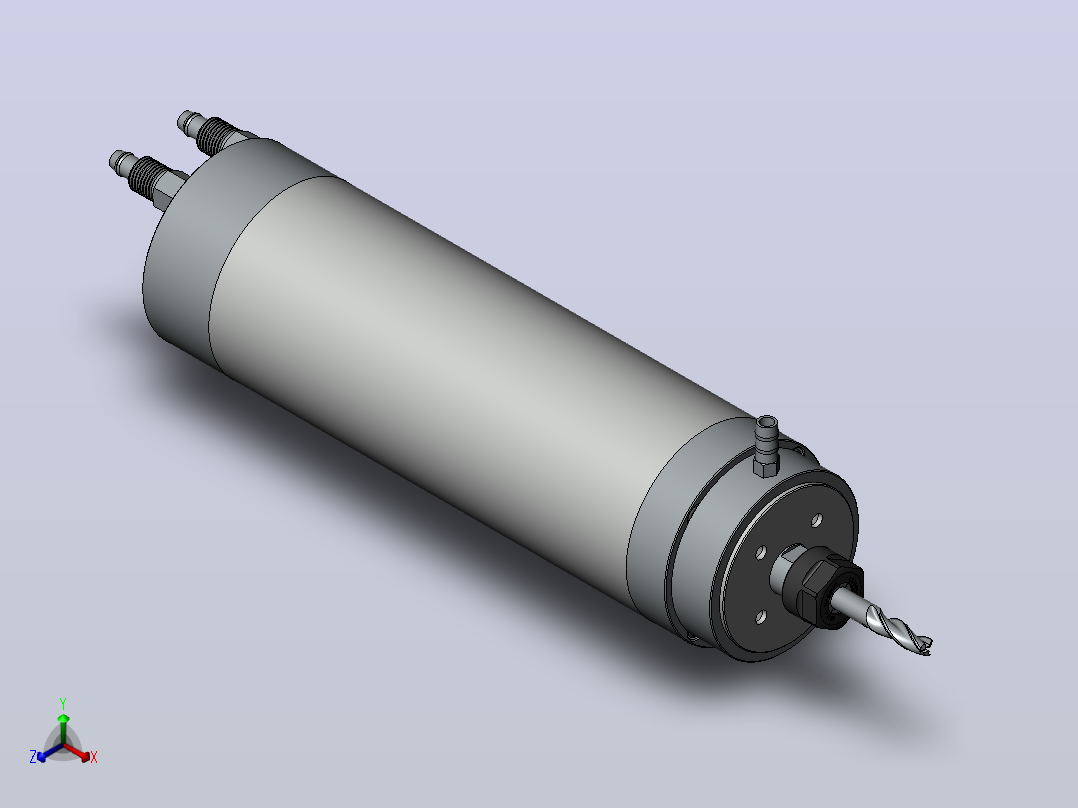 主轴GDK58-24Z-0.8 0.8KW正等轴测图