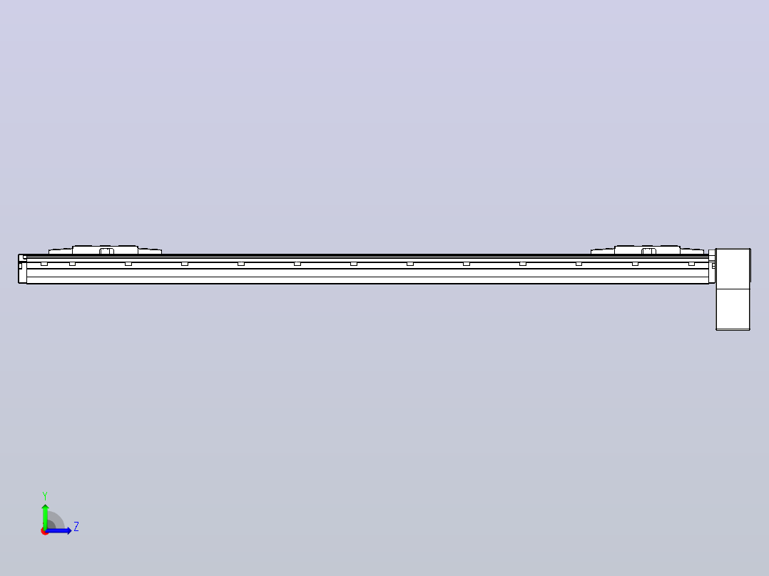 皮带直线轴双滑块型TPA-GCBS-120-P70-L375-LP-M20-N3左视图