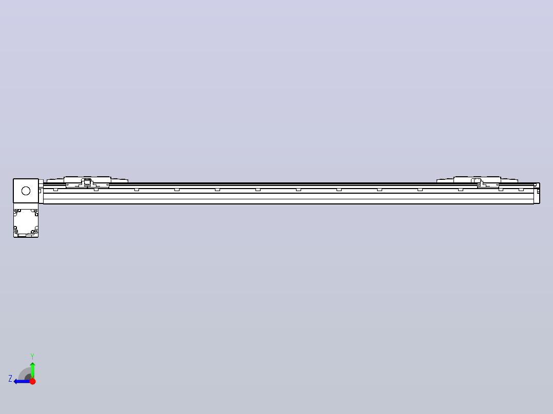 皮带直线轴双滑块型TPA-GCBS-120-P70-L375-LP-M20-N3右视图