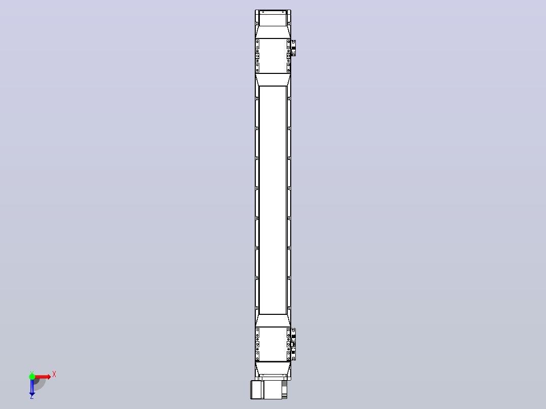 皮带直线轴双滑块型TPA-GCBS-120-P70-L375-LP-M20-N3俯视图