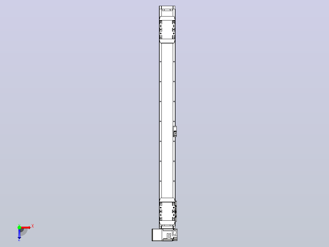 皮带直线轴双滑块型TPA-GCBS-80-P60-L375-LU-M20-N3俯视图